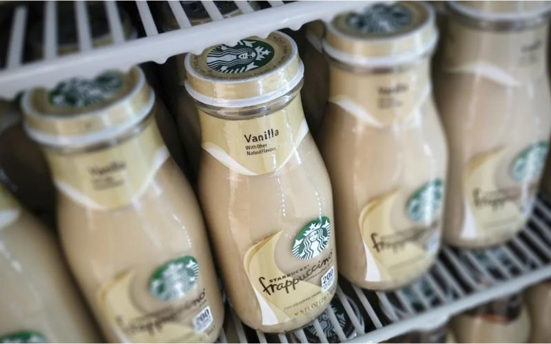 A case of Starbucks Frappuccino Vanilla bottles